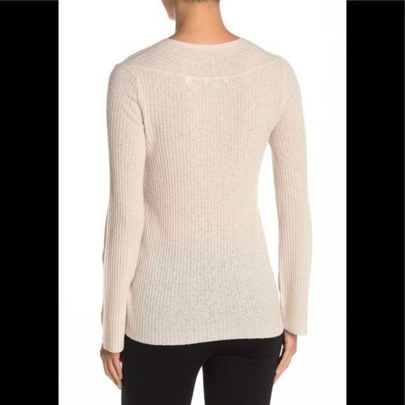 VINCE Ribbed Wool And Cashmere-Blend Sweater - Picture 7 of 13